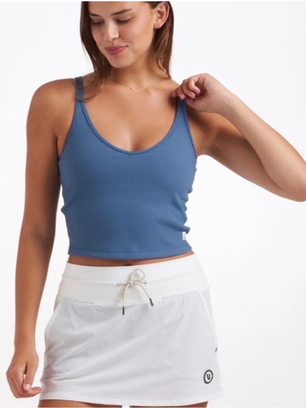 Vuori Ribbed Cropped Tank Top - Picture 5 of 6